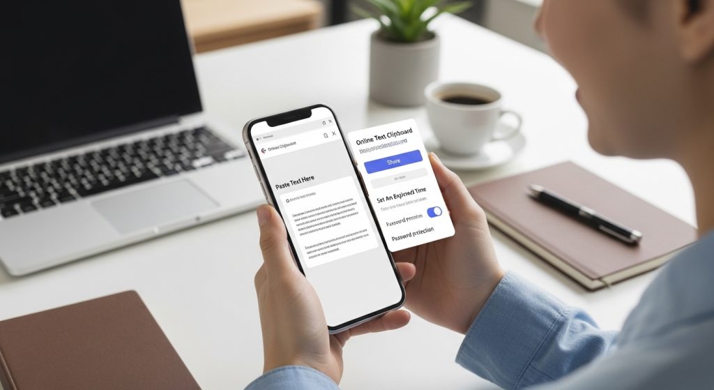 Online Text Clipboard Sharing Without App