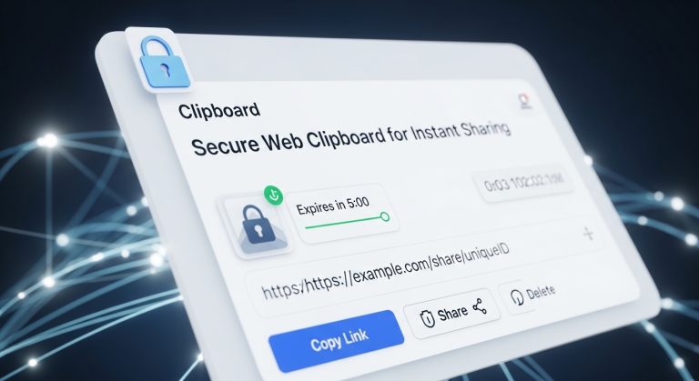 Secure Web Clipboard For Instant Sharing