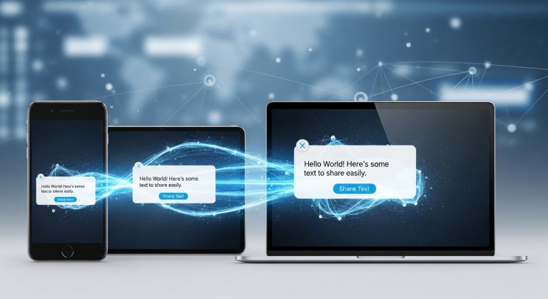 Share Text Easily Across Devices Online
